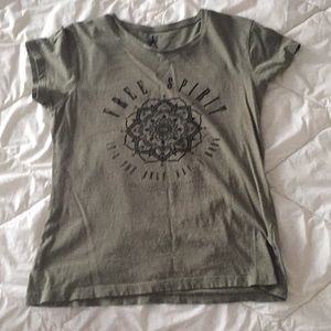 Green free spirit t shirt